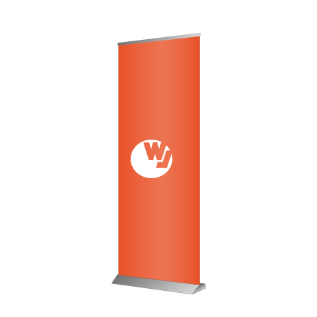 Roll-Up Deluxe | B 85 cm x H 153 - 200 cm | einseitig bedruckt